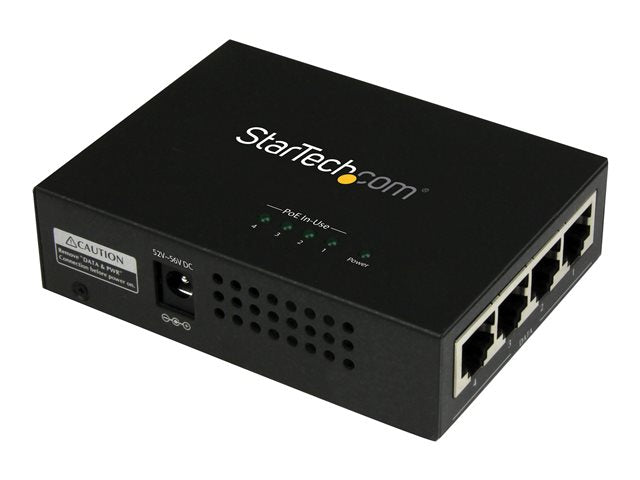 StarTech.com 4 Port Gigabit Midspan